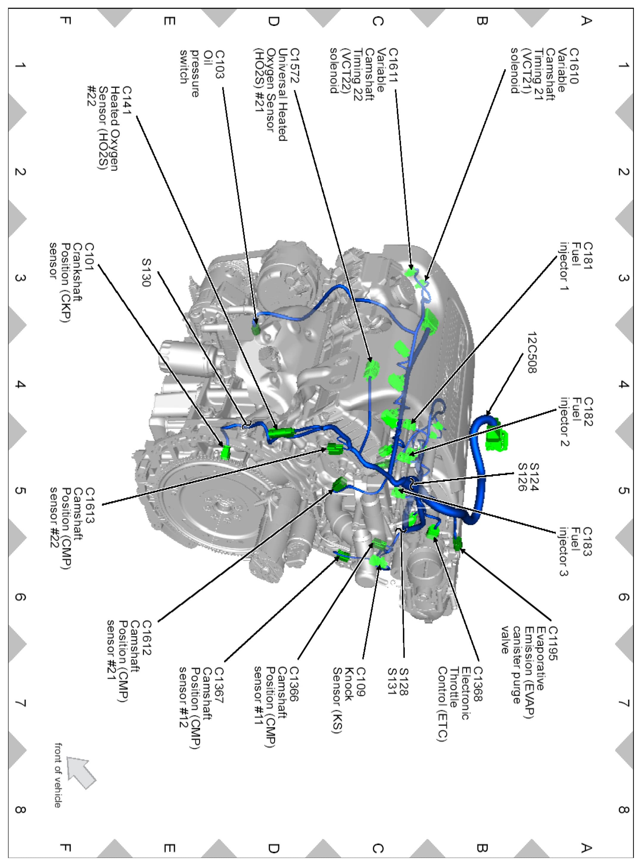 Factory diagram — Knock Sensor