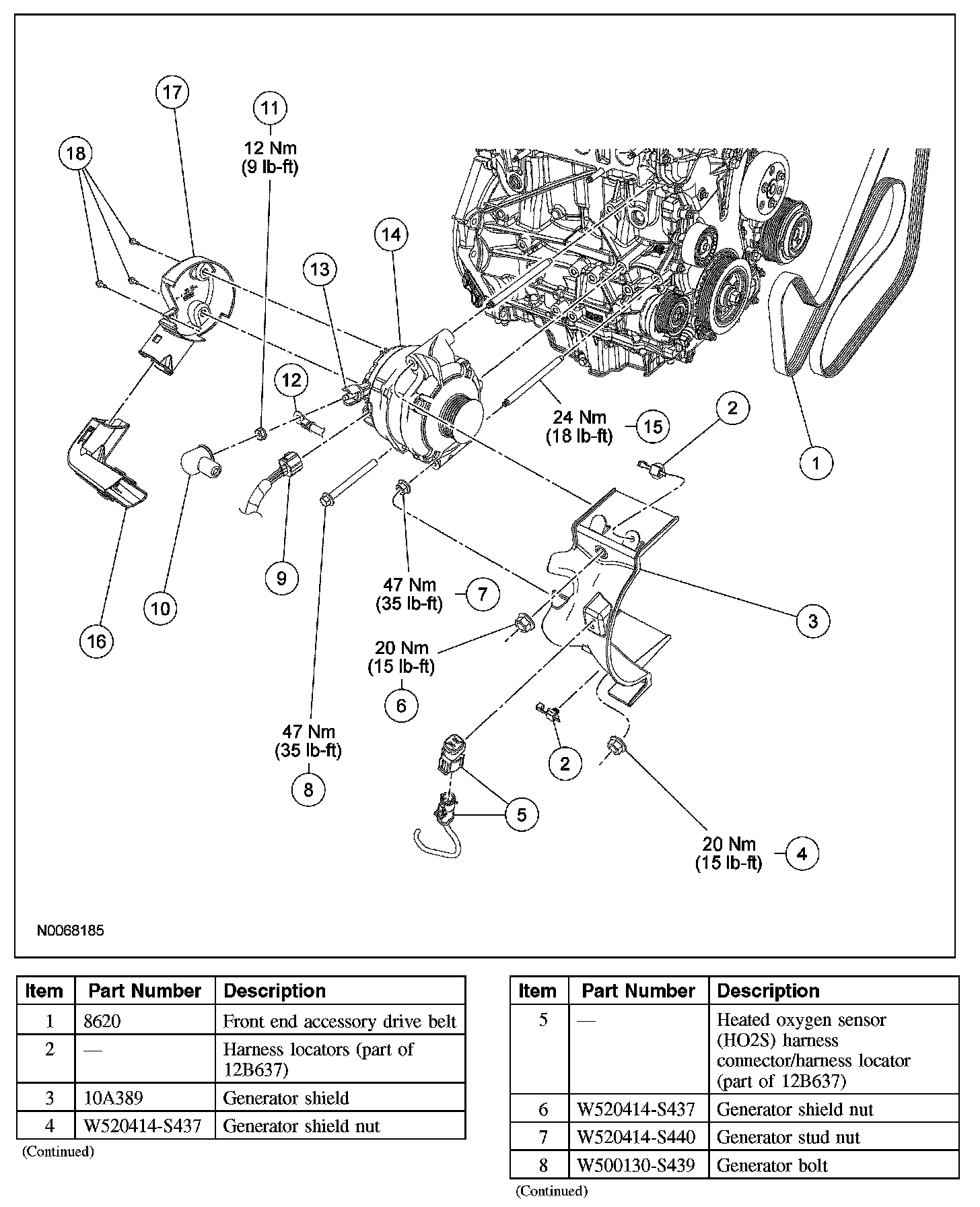 Factory diagram — Alternator