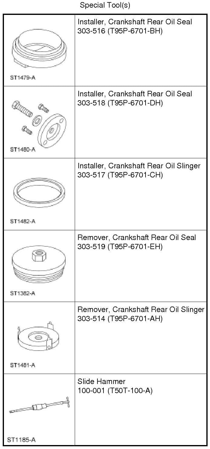 Factory diagram — Rear Crankshaft Main Bearing Seal