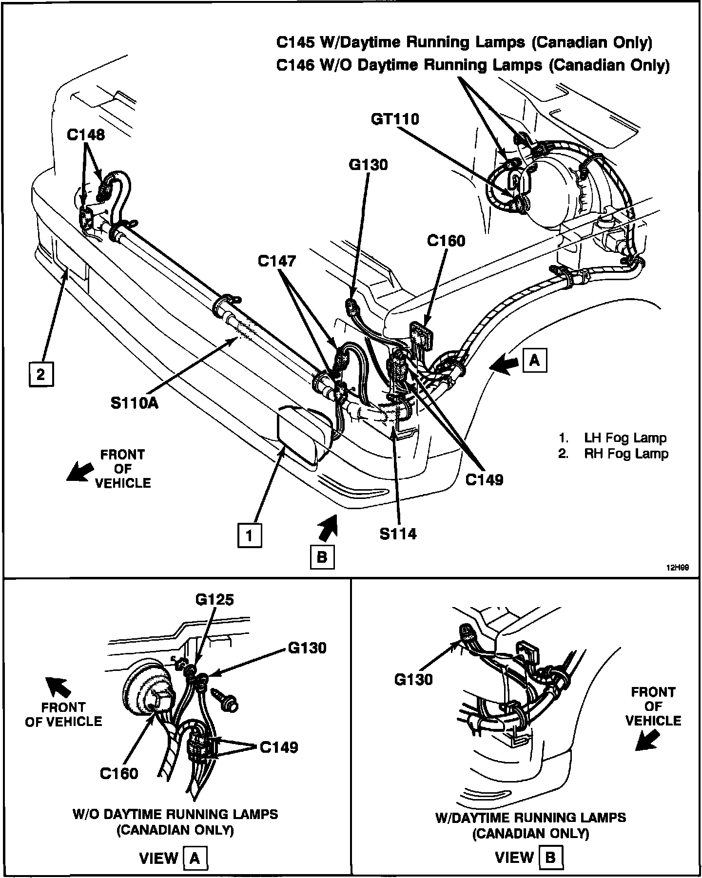 Factory diagram — Fog/Driving Lamp