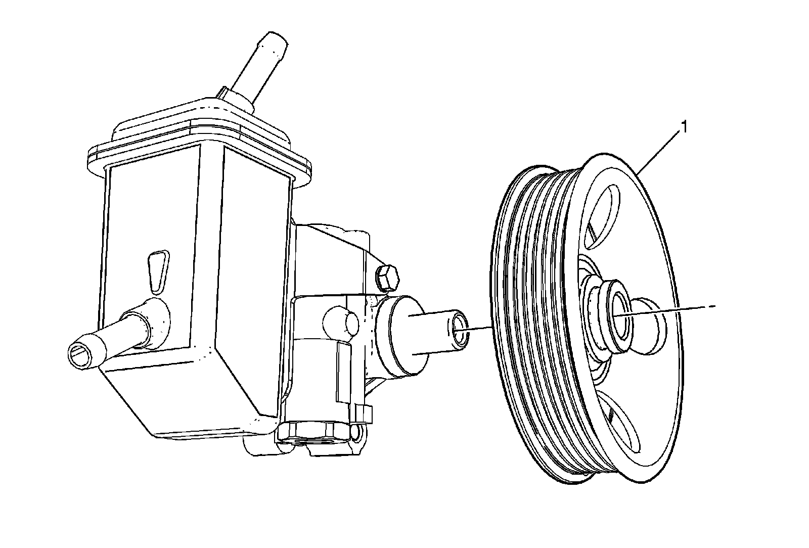 Factory diagram — Power Steering Pump