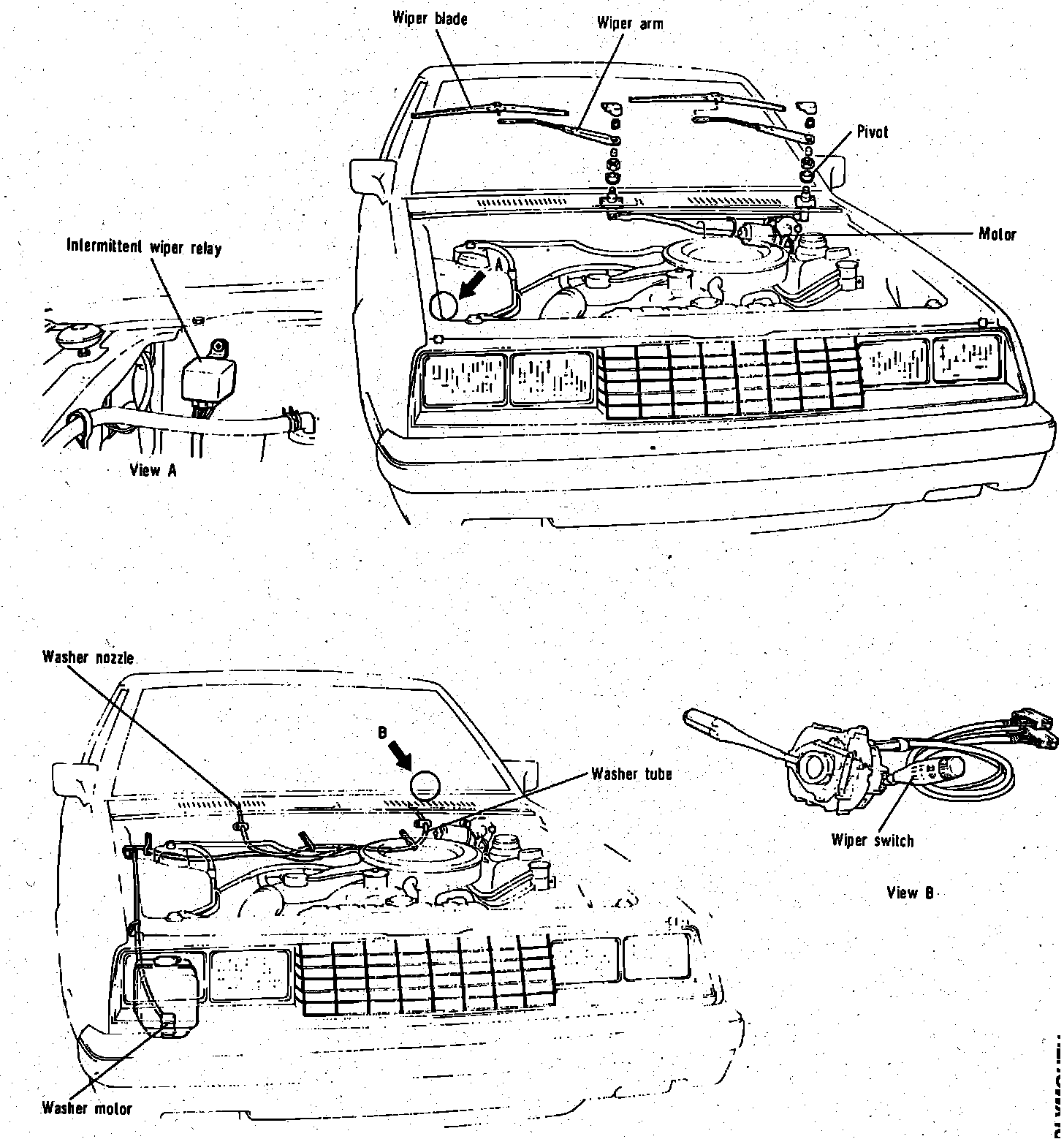 Factory diagram — Wiper Relay