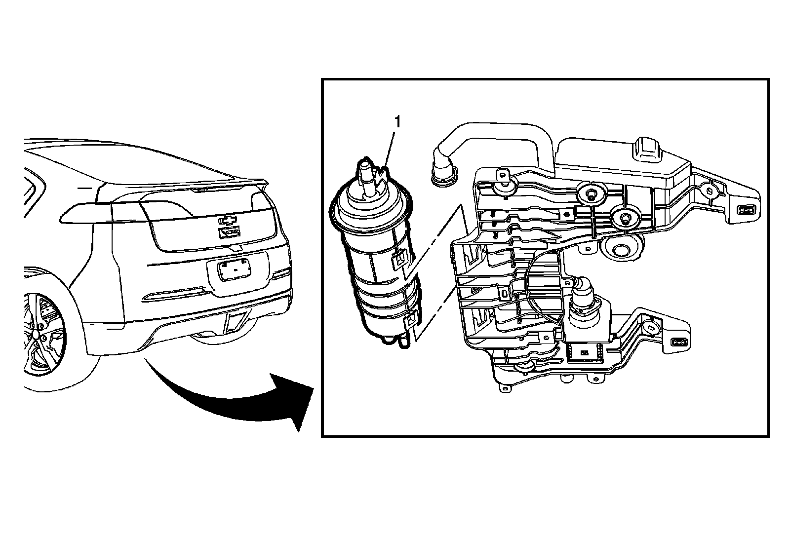 Factory diagram — Evaporative Emission Control Canister