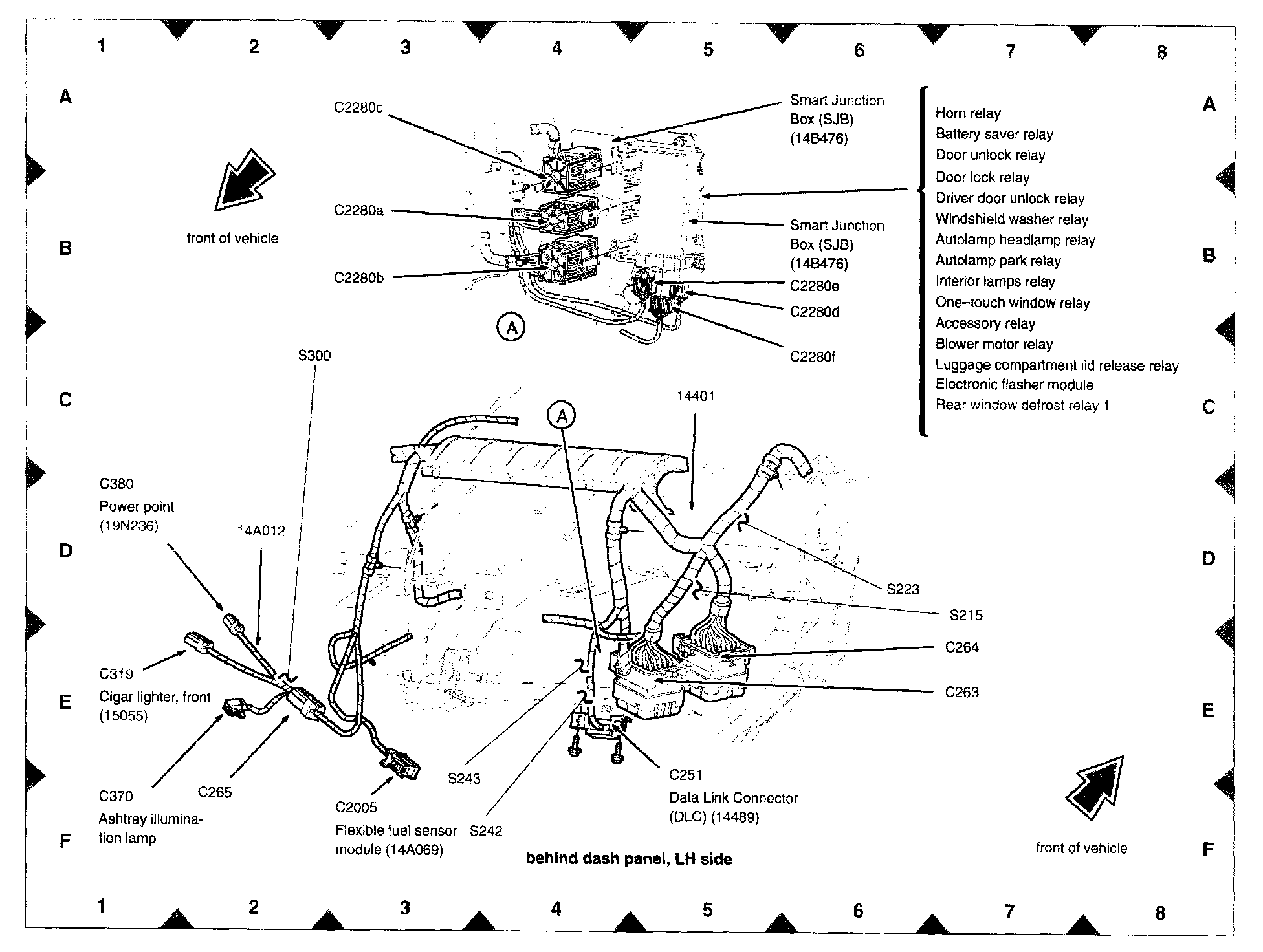 Factory diagram — Headlamp Relay