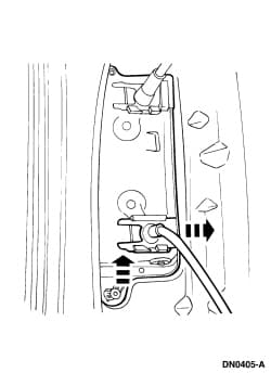 Factory diagram — Rear Door Latch