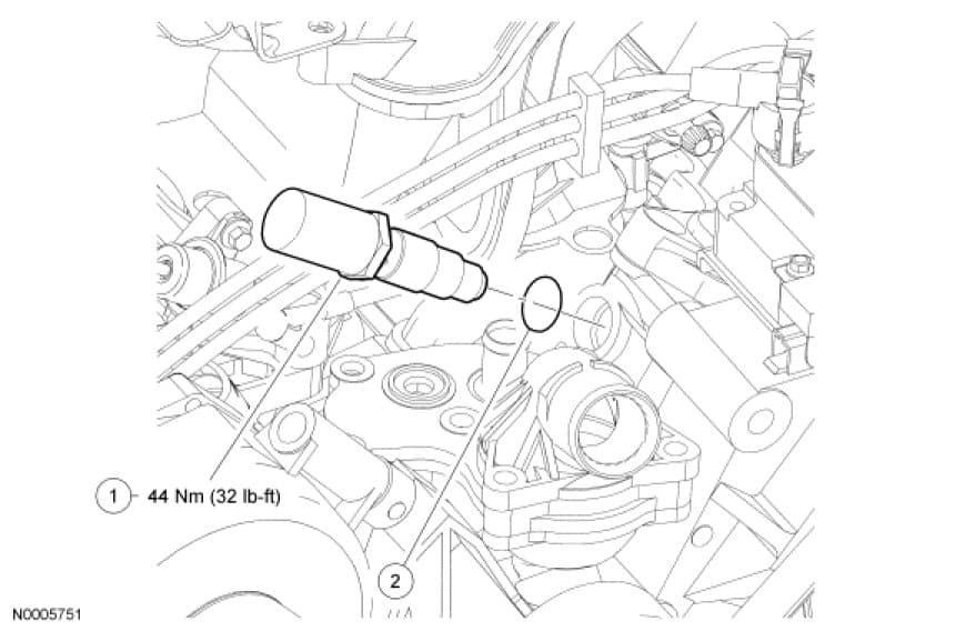 Factory diagram — Timing Chain Tensioner