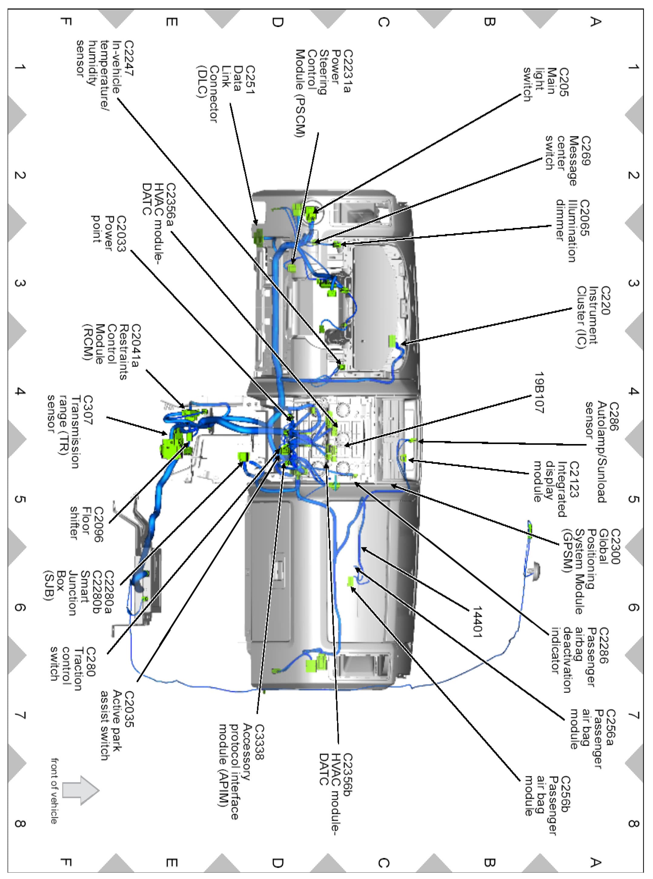 Factory diagram — Cabin Temperature Sensor / Switch
