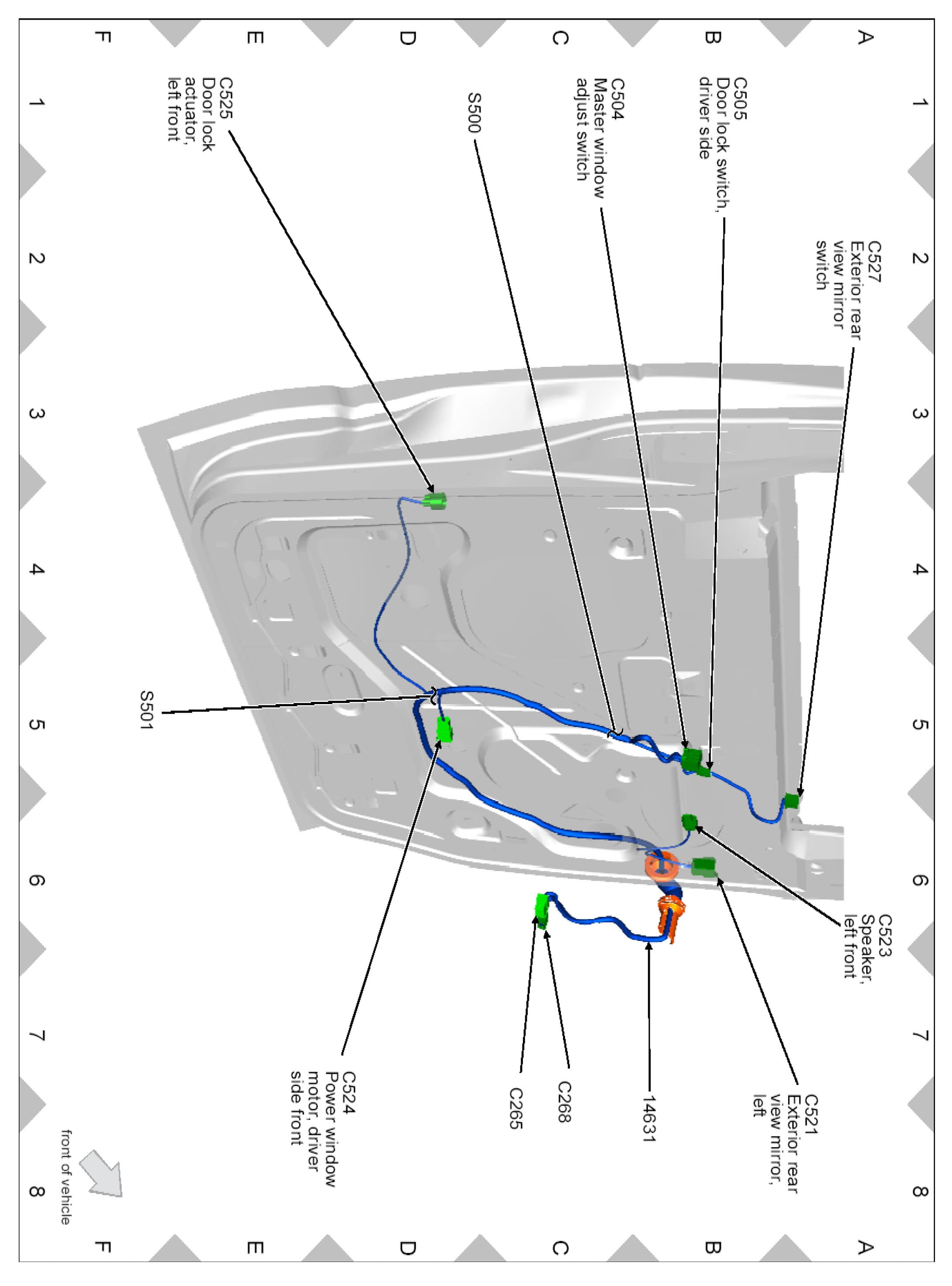 Factory diagram — Power Door Lock Actuator