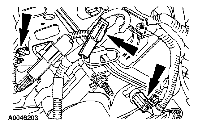 Factory diagram — Fuel Injector Wiring Harness