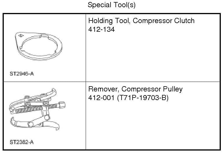 Factory diagram — Compressor Clutch