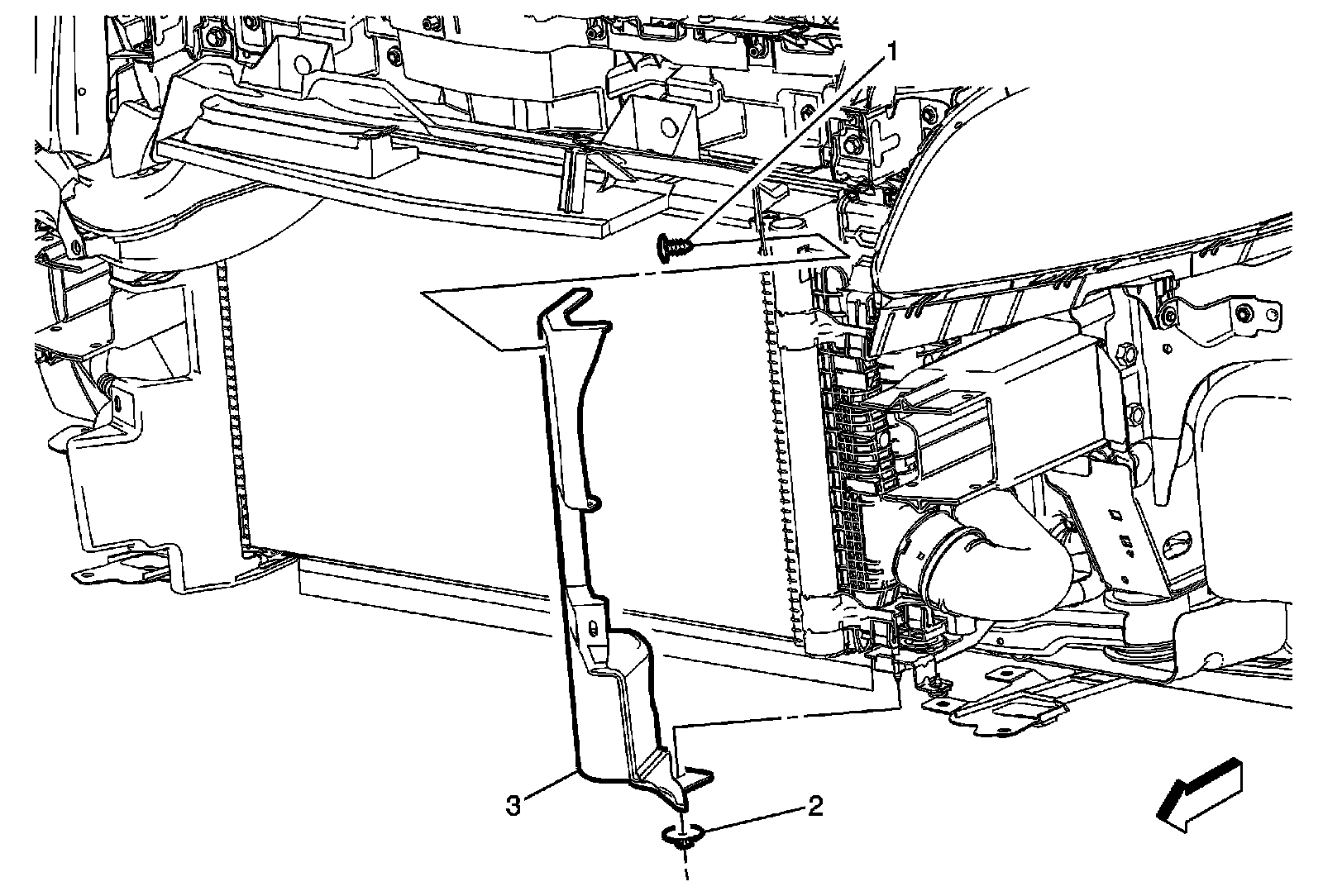 Factory diagram — Radiator