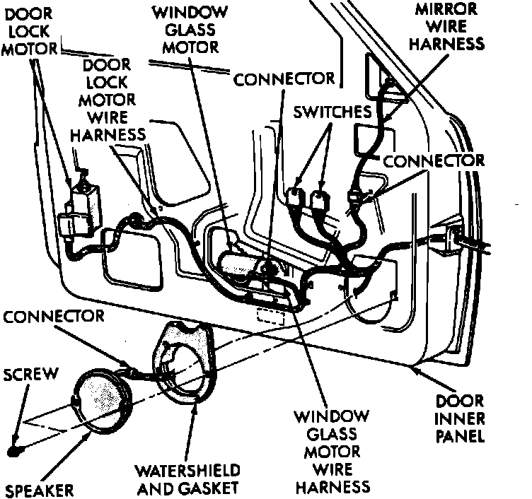 Factory diagram — Power Door Lock Actuator