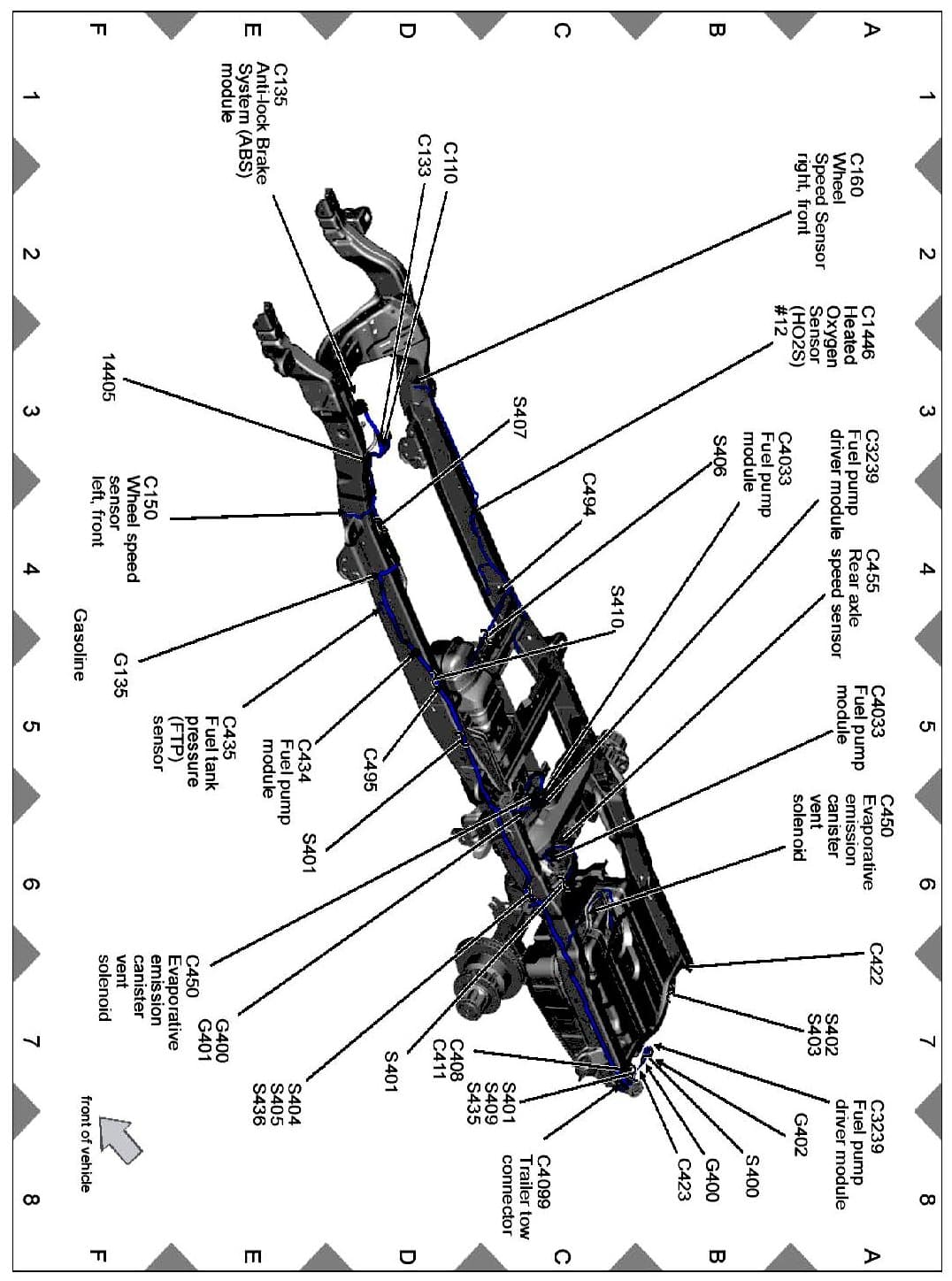 Factory diagram — Fuel Gauge Sender