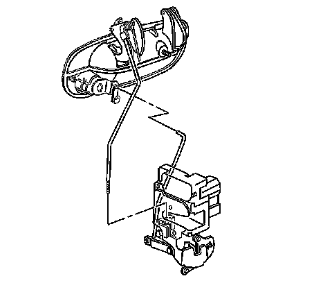 Factory diagram — Front Door Latch