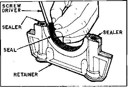 Factory diagram — Rear Crankshaft Main Bearing Seal