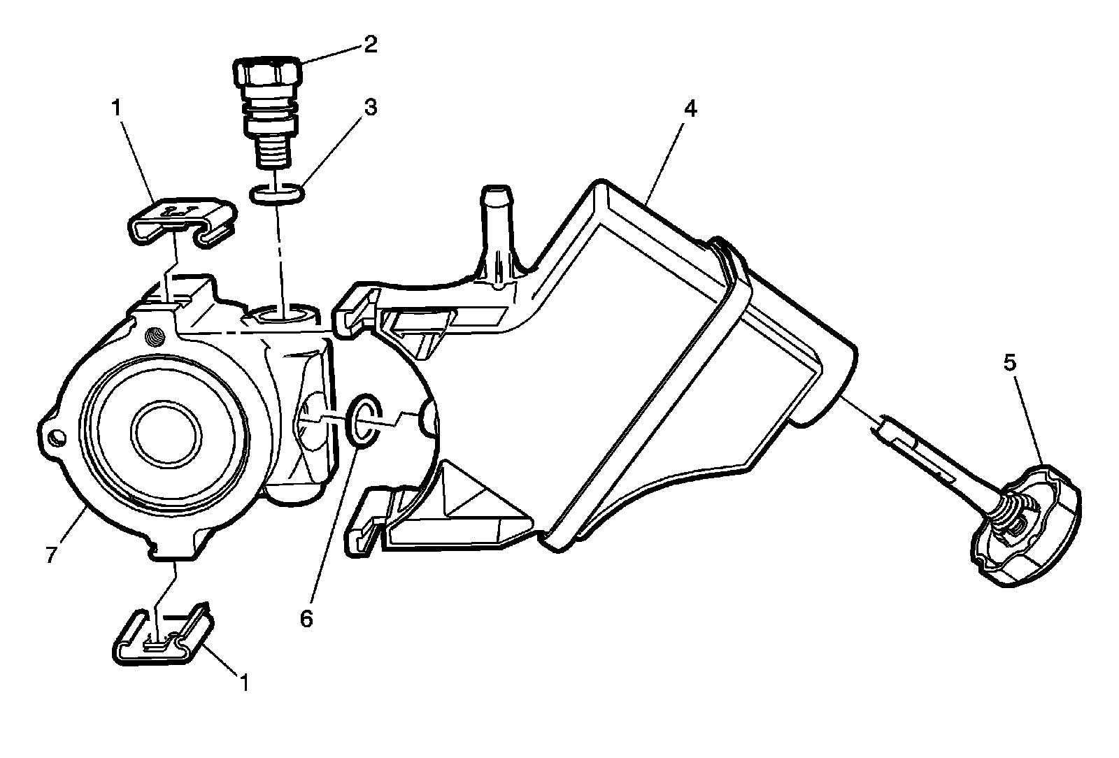 Factory diagram — Power Steering Pump