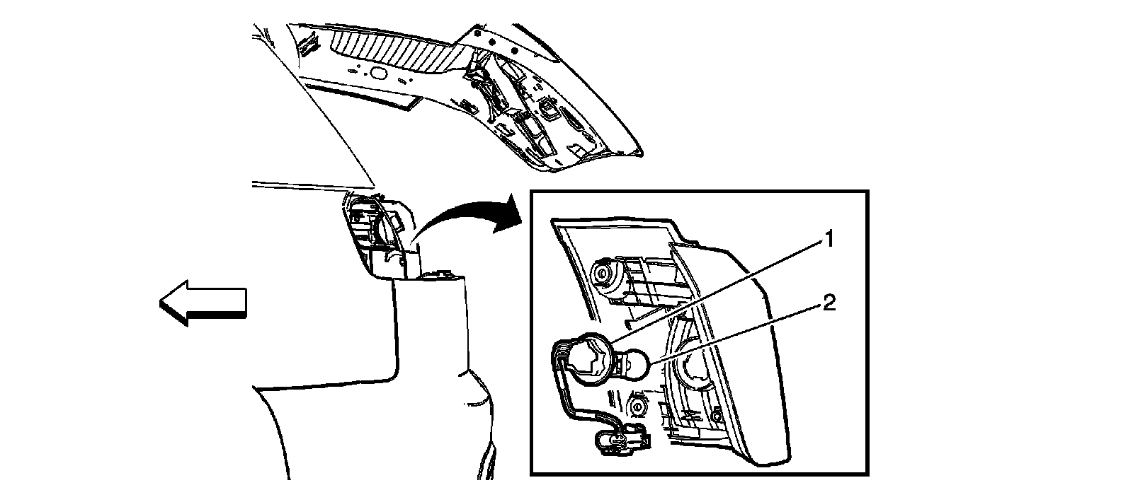 Factory diagram — Brake Light Bulb