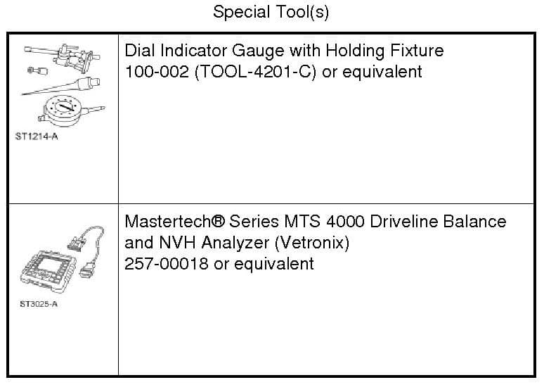 Factory diagram — Drive/Propeller Shaft