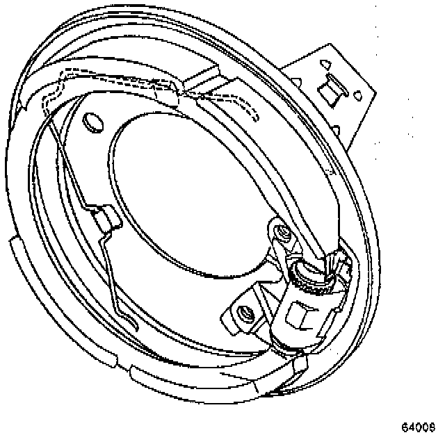 Factory diagram — Parking Brake Shoe