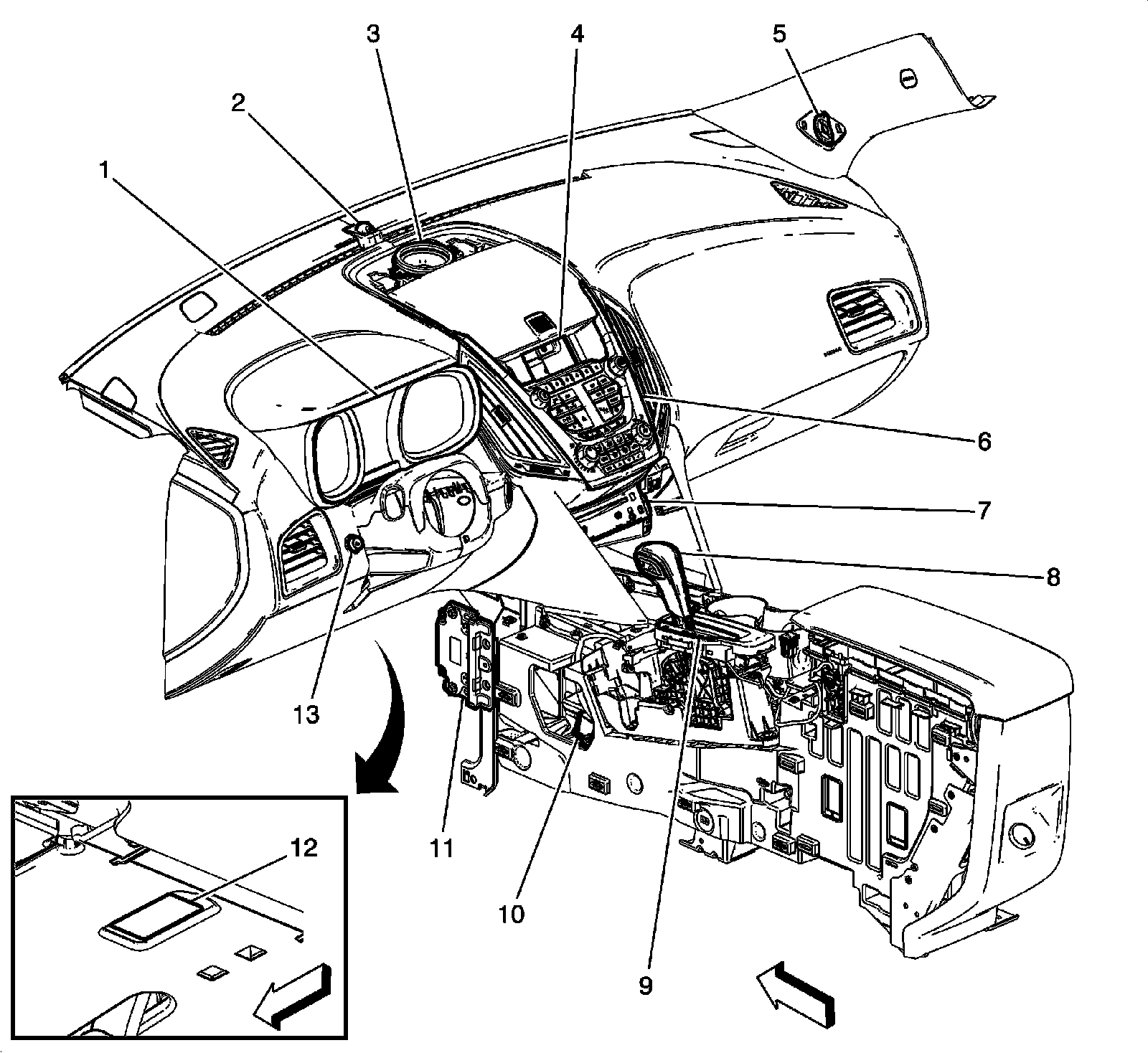 Factory diagram — Instrument Cluster / Carrier