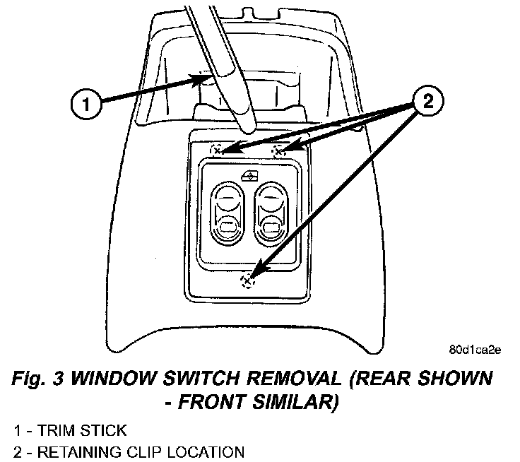 Factory diagram — Power Window Switch