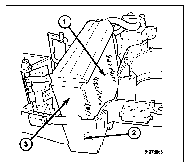 Factory diagram — Evaporator Core