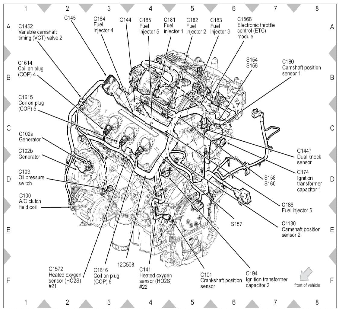Factory diagram — Knock Sensor