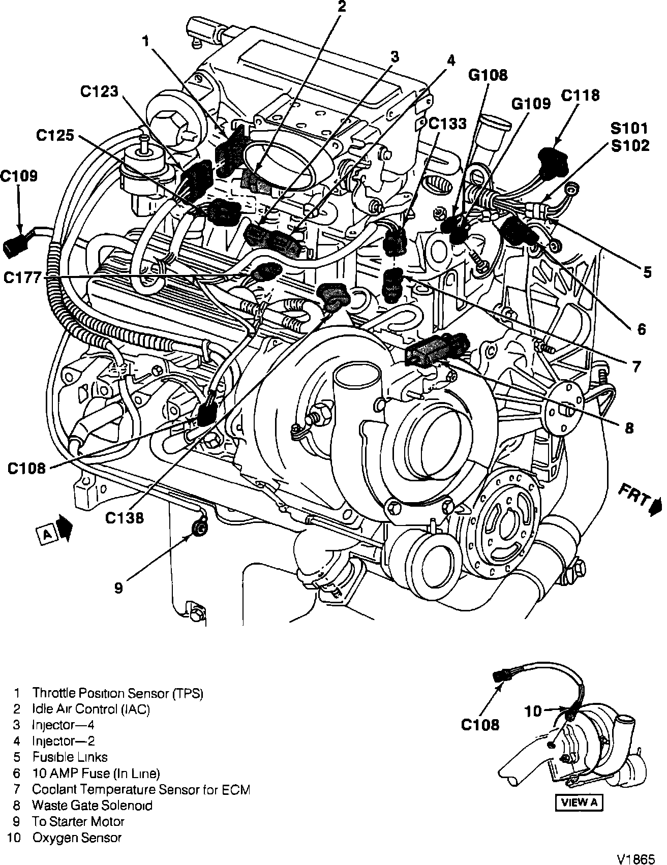 Factory diagram — Throttle Position Sensor