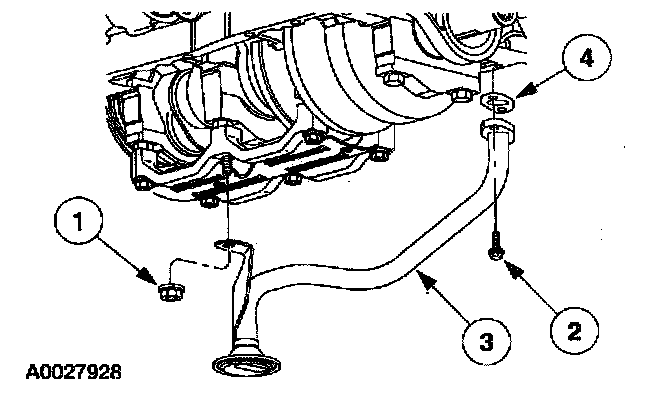 Factory diagram — Oil Pick Up/Strainer
