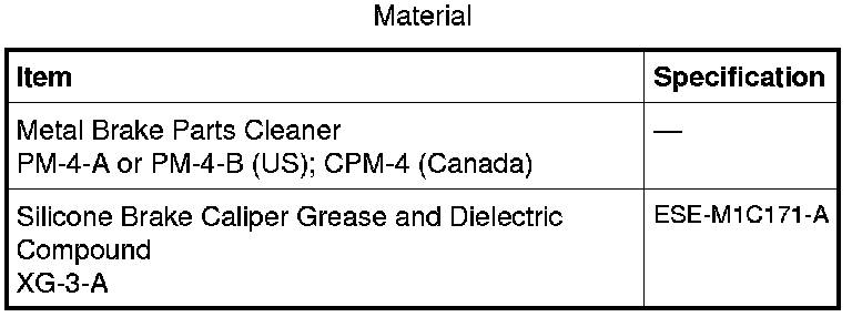Factory diagram — Brake Rotor/Disc