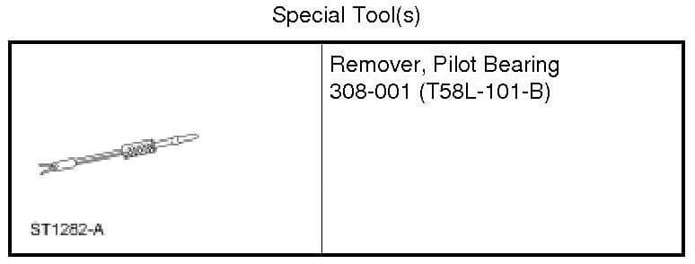 Factory diagram — Pilot Bearing