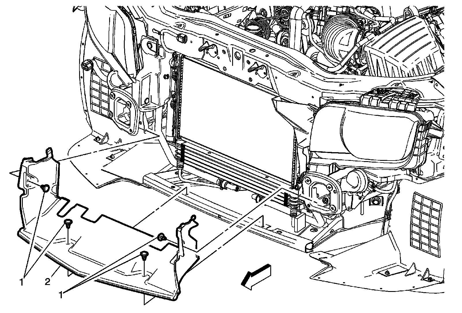 Factory diagram — Radiator