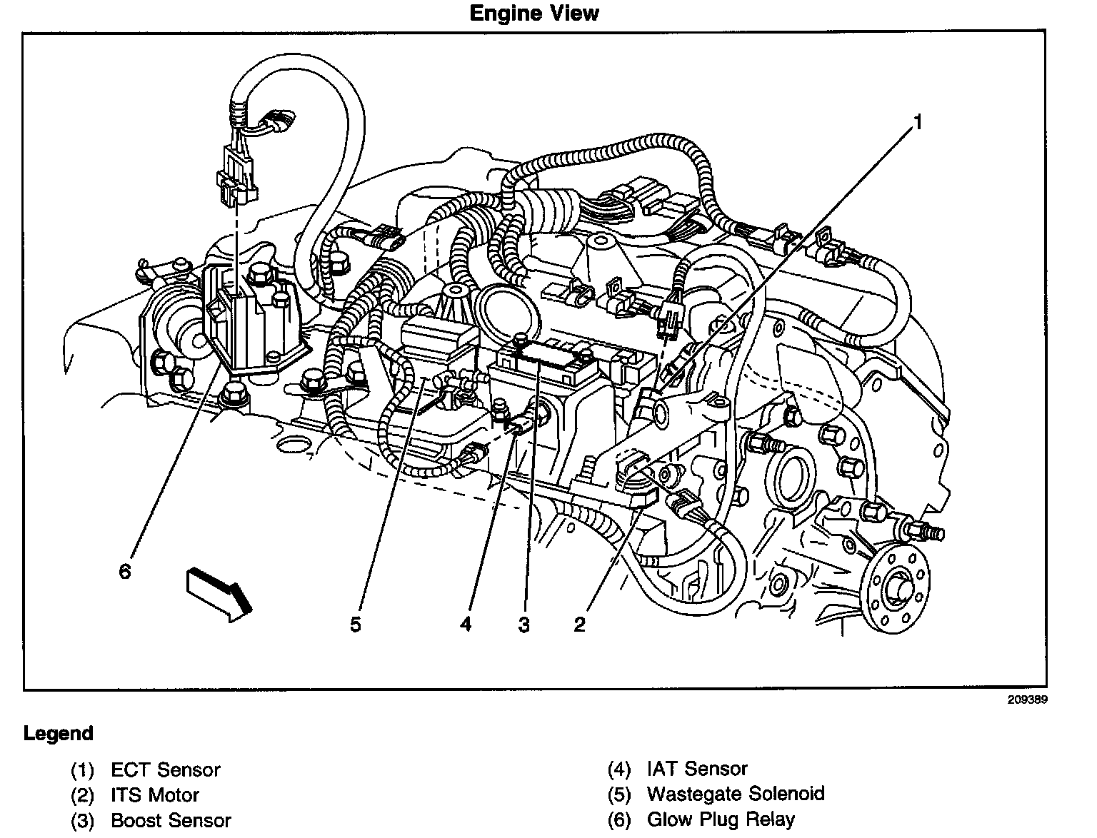 Factory diagram — Turbo Boost Sensor