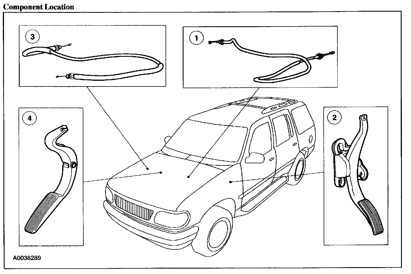 Factory diagram — Throttle Cable/Linkage
