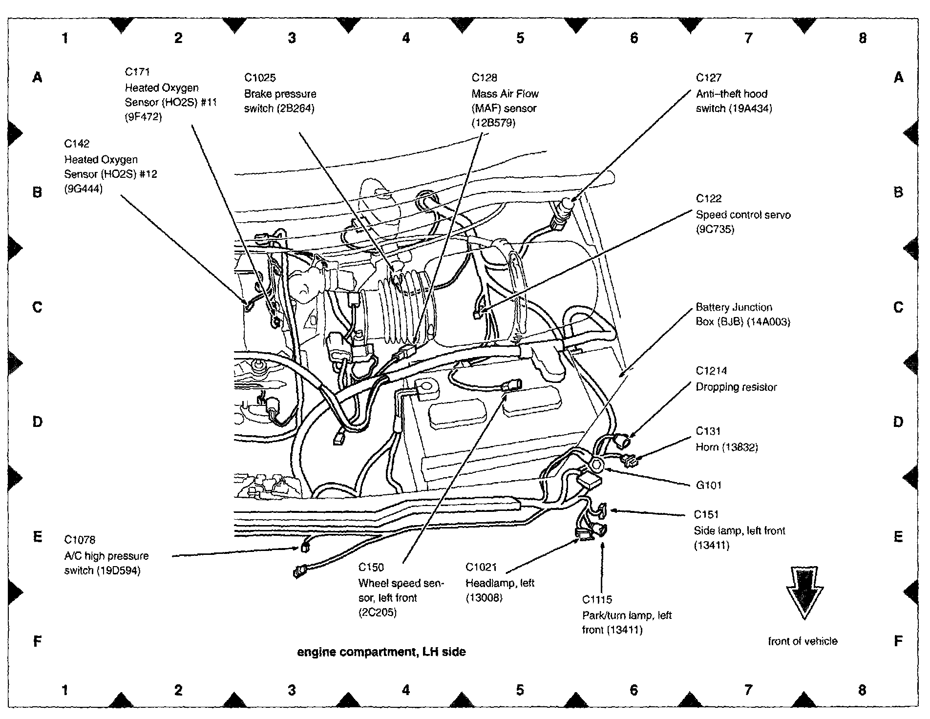 Factory diagram — Wheel Speed Sensor