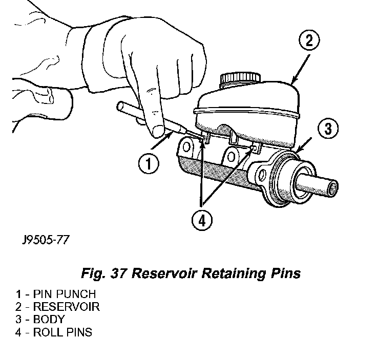 Factory diagram — Brake Master Cylinder