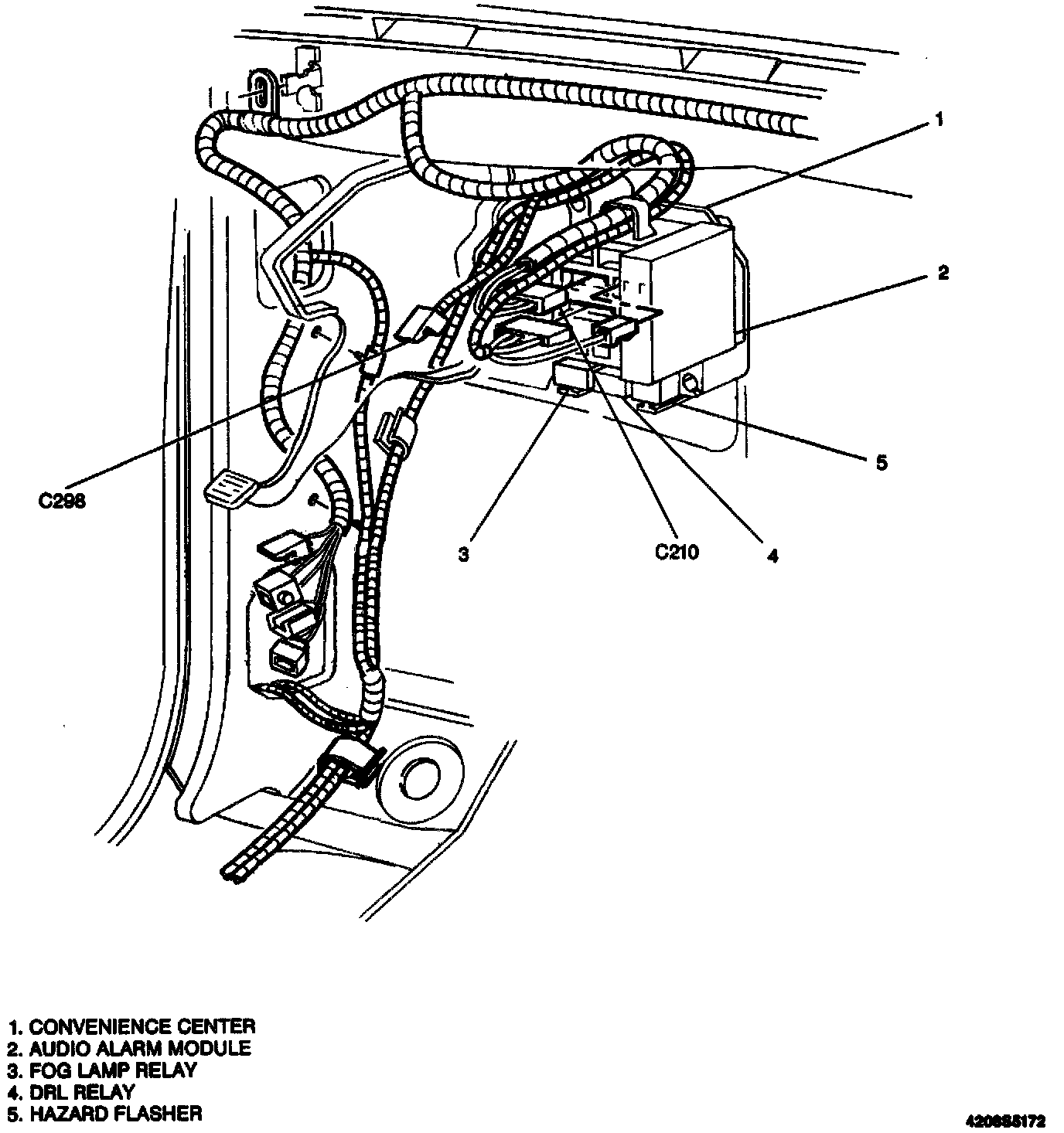 Factory diagram — Hazard Warning Flasher