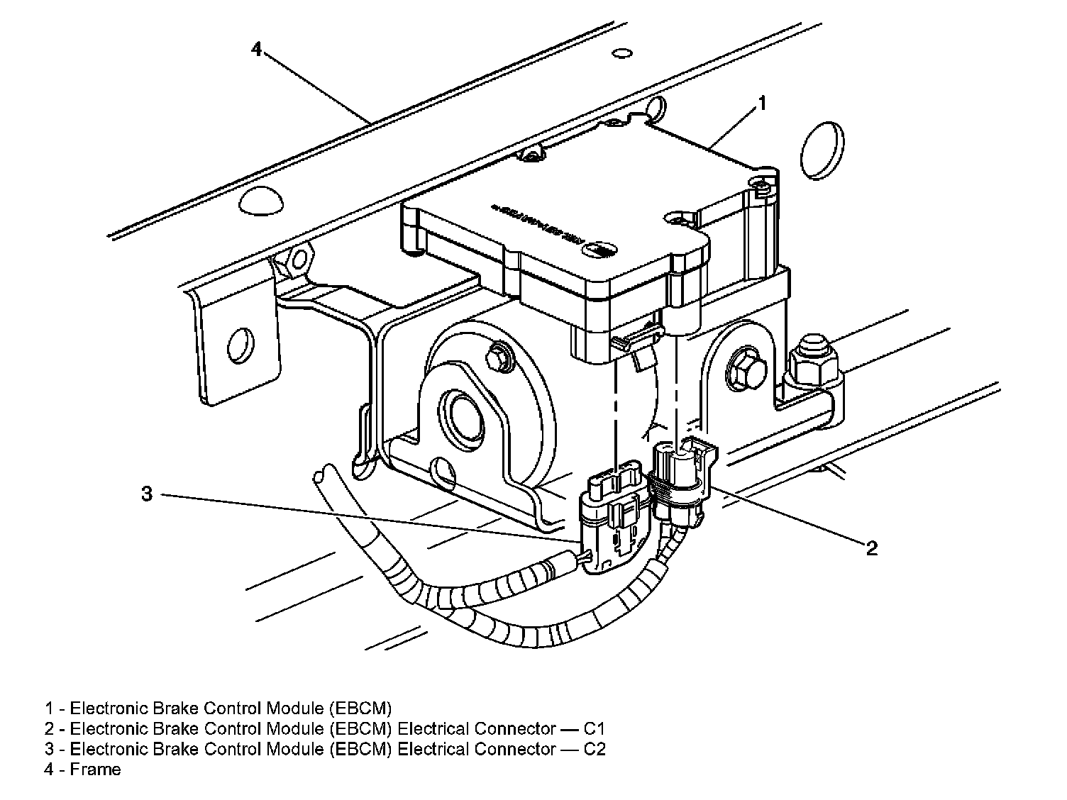 Factory diagram — Electronic Brake Control Module