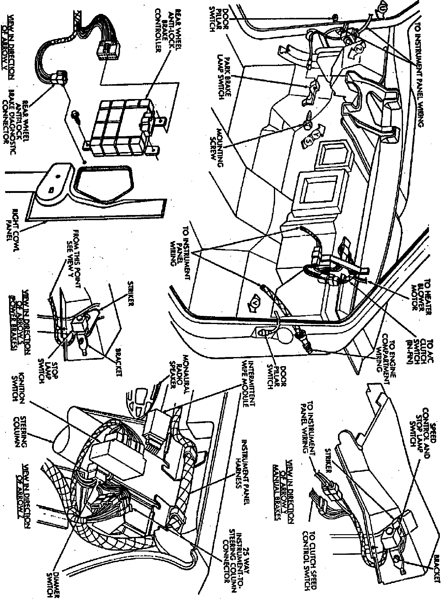 Factory diagram — Brake Light Switch