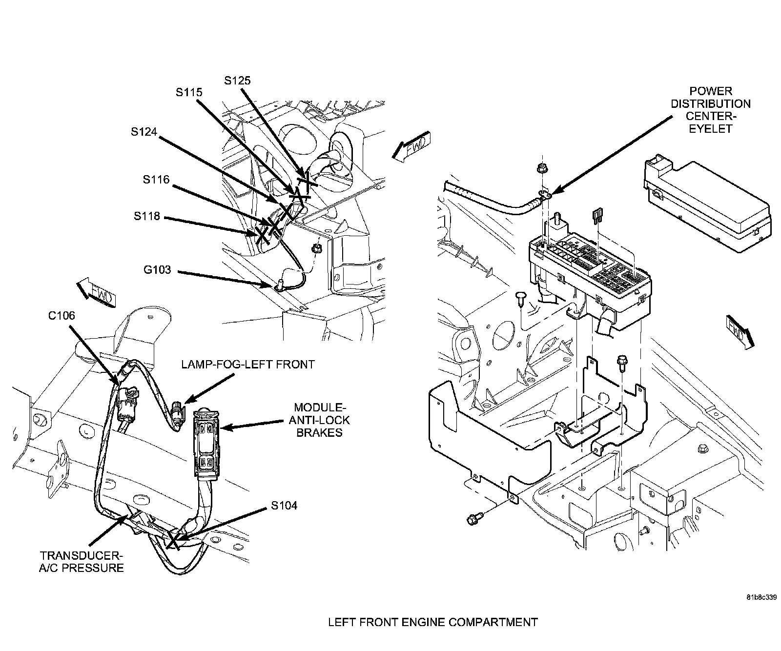 Factory diagram — Fog/Driving Lamp