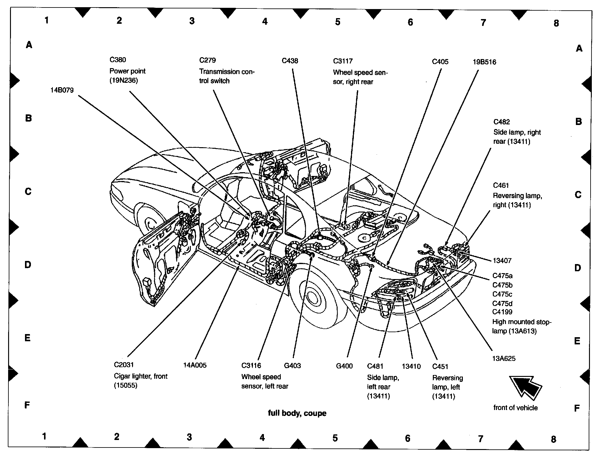 Factory diagram — Transmission Mode Switch