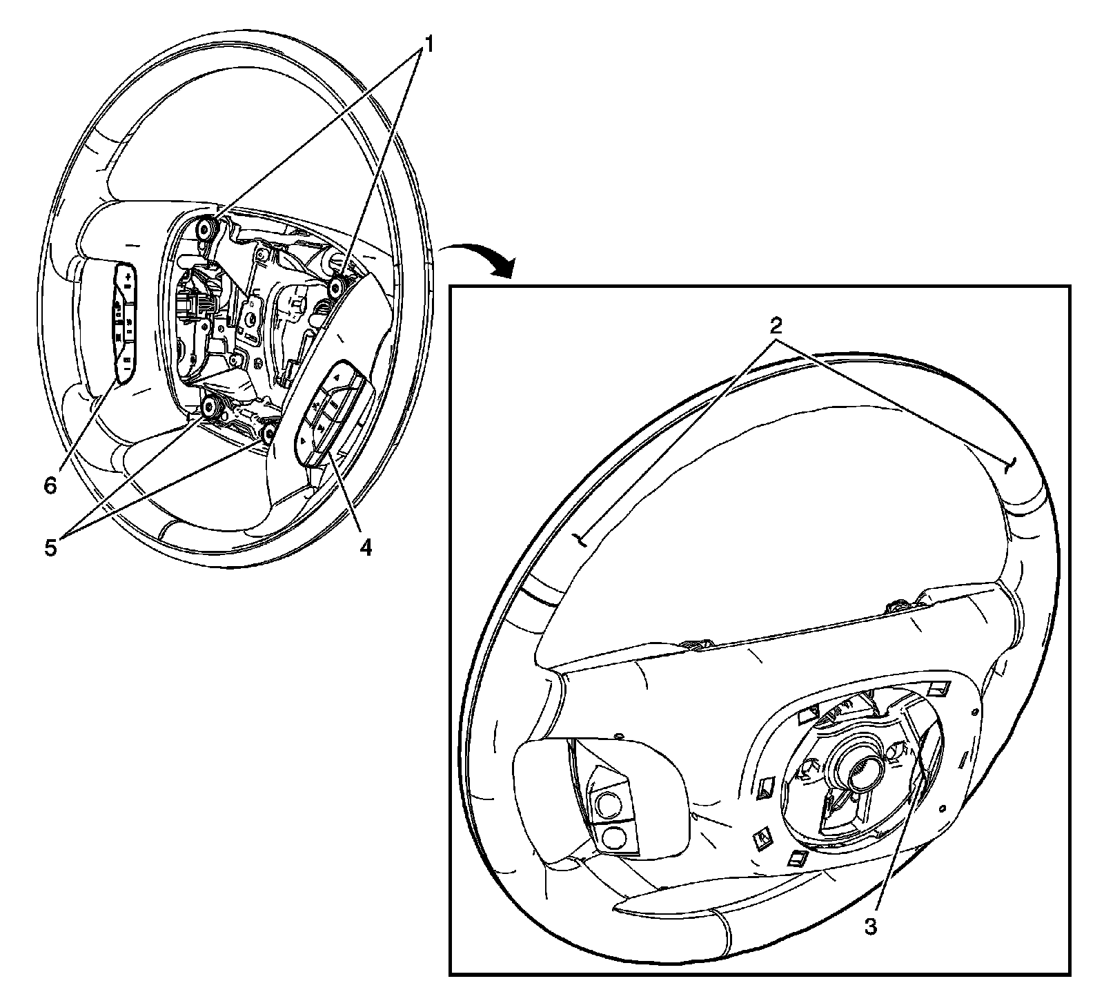Factory diagram — Steering Wheel