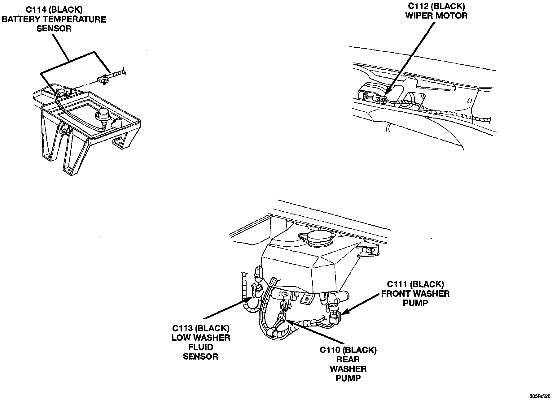 Factory diagram — Wiper Motor