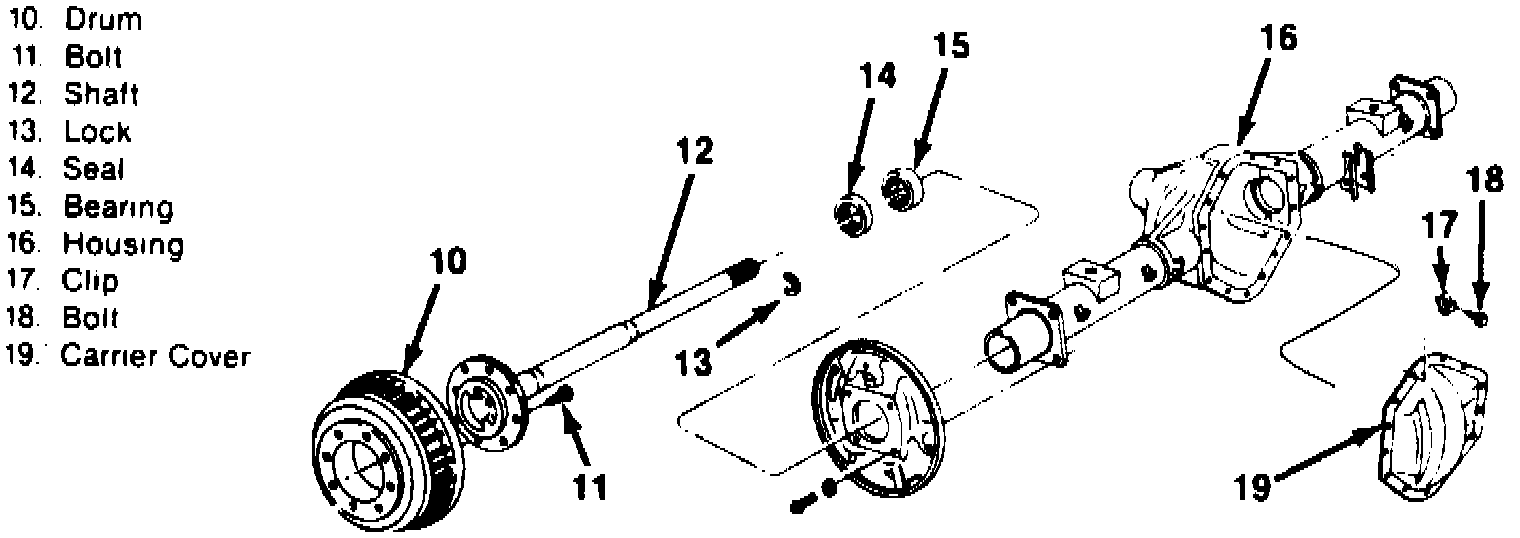 Factory diagram — Differential Axle Housing