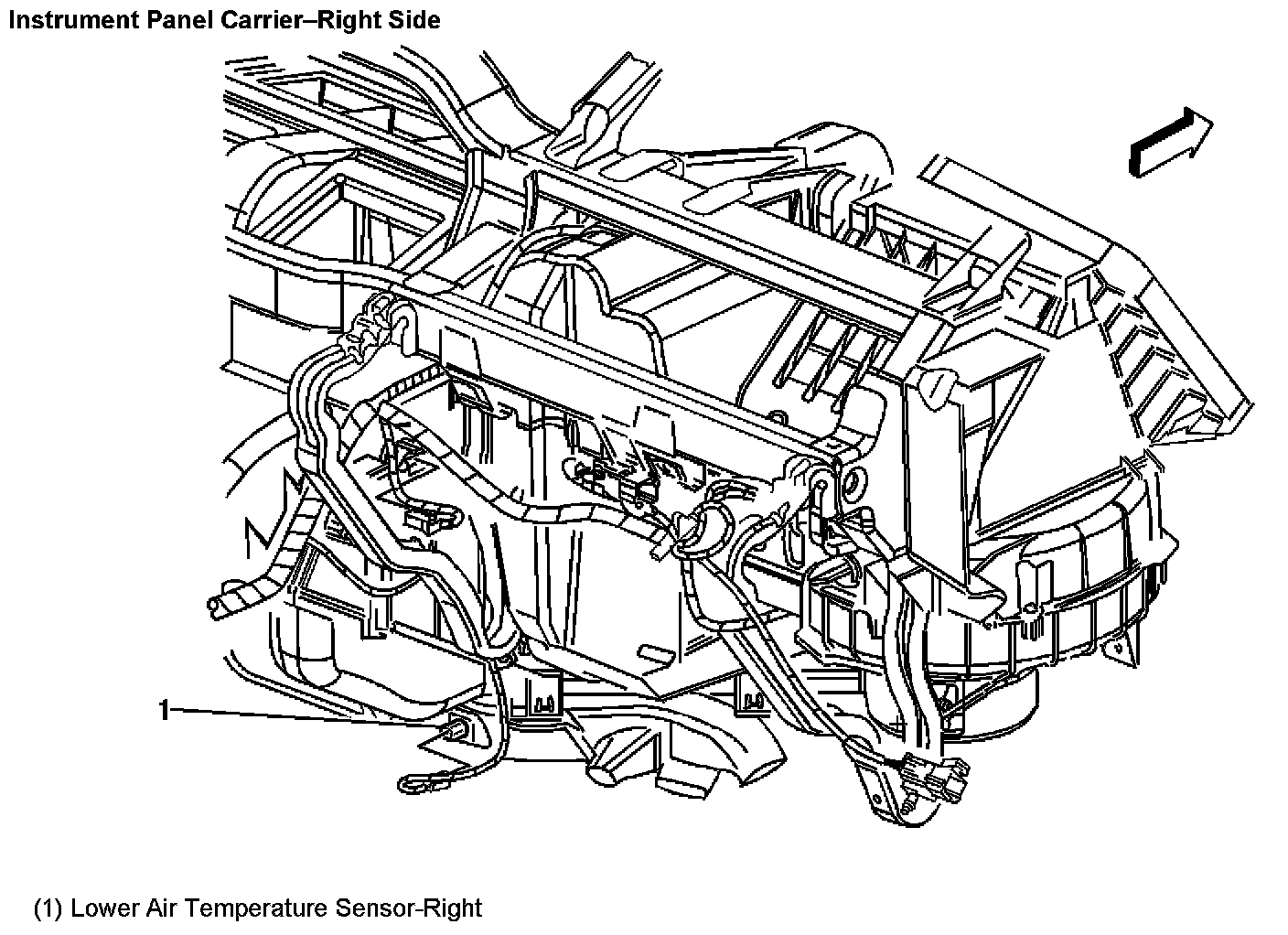 Factory diagram — Cabin Temperature Sensor / Switch