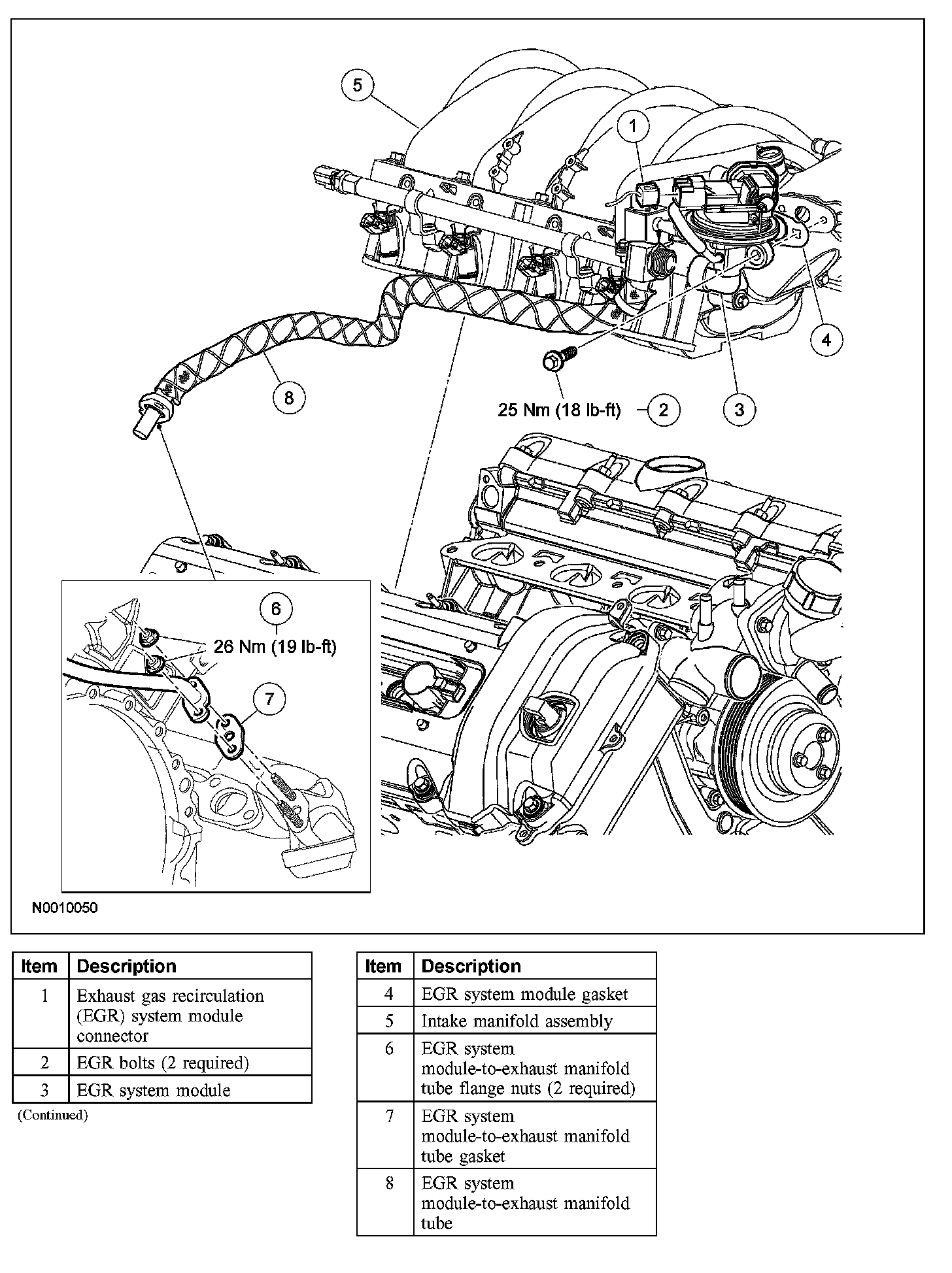 Factory diagram — EGR Tube