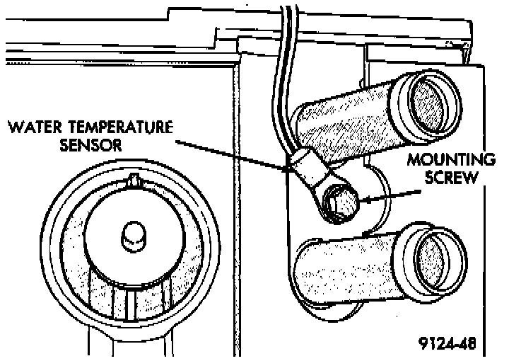 Factory diagram — Coolant Temperature Sensor / Switch HVAC