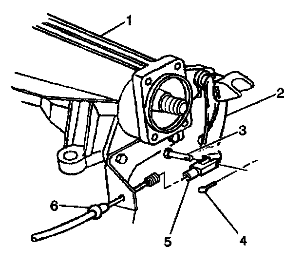 Factory diagram — Parking Brake Cable