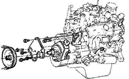 Factory diagram — Power Steering Pump