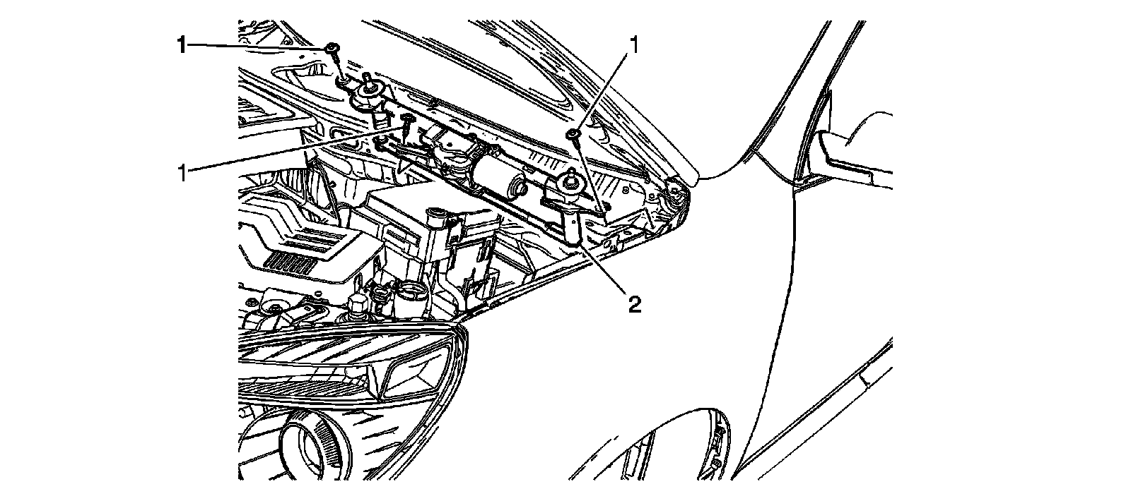 Factory diagram — Wiper Gear Box